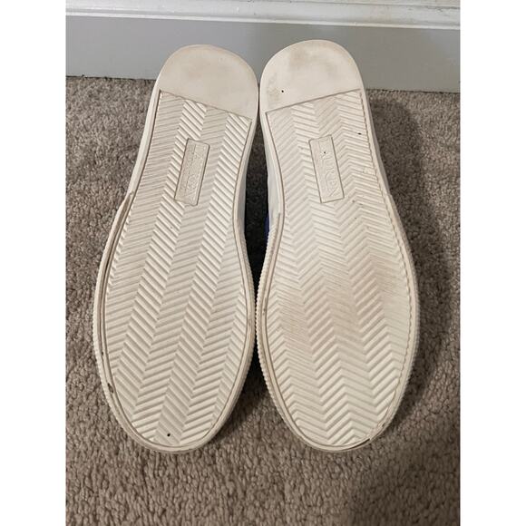 Lauren Ralph Lauren Janson II Leather Comfort Sneakers White/Blue Stripes 8.5 - Picture 10 of 10